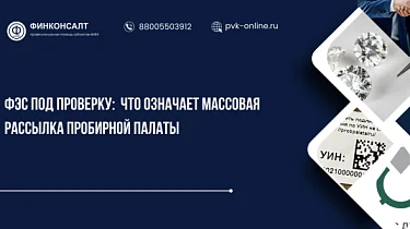 Фото ФЭС под проверку: что означает массовая рассылка Пробирной палаты